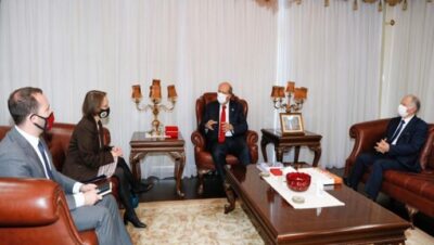 Cumhurbaşkanı Ersin Tatar, ABD Büyükelçisi Judith Garber’i kabul etti