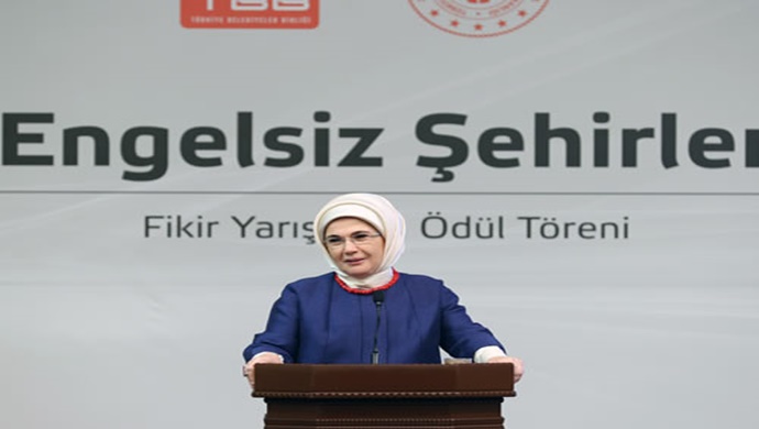 Emine Erdoğan, Engelsiz Şehirler Fikir ve Proje Yarışması Ödül Töreni’ne katıldı