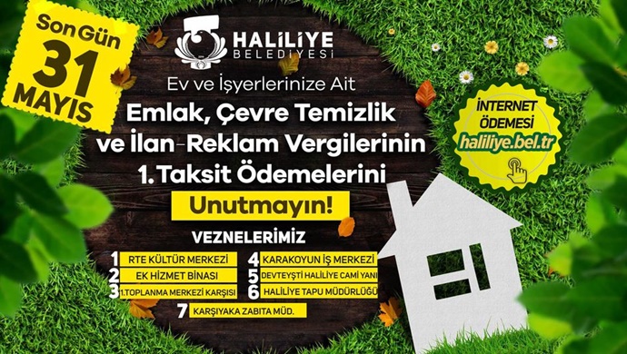 HALİLİYE’DE İNTERNETTEN ÖDEME KOLAYLIĞI