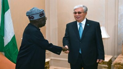 Devlet başkanı Nijerya Devlet Başkanı Bola Ahmed Tinubu ile görüştü