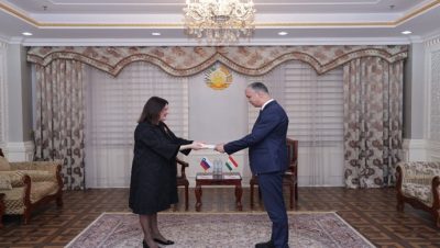 Presentation of the copy of the Credentials of the Ambassador of Slovenia